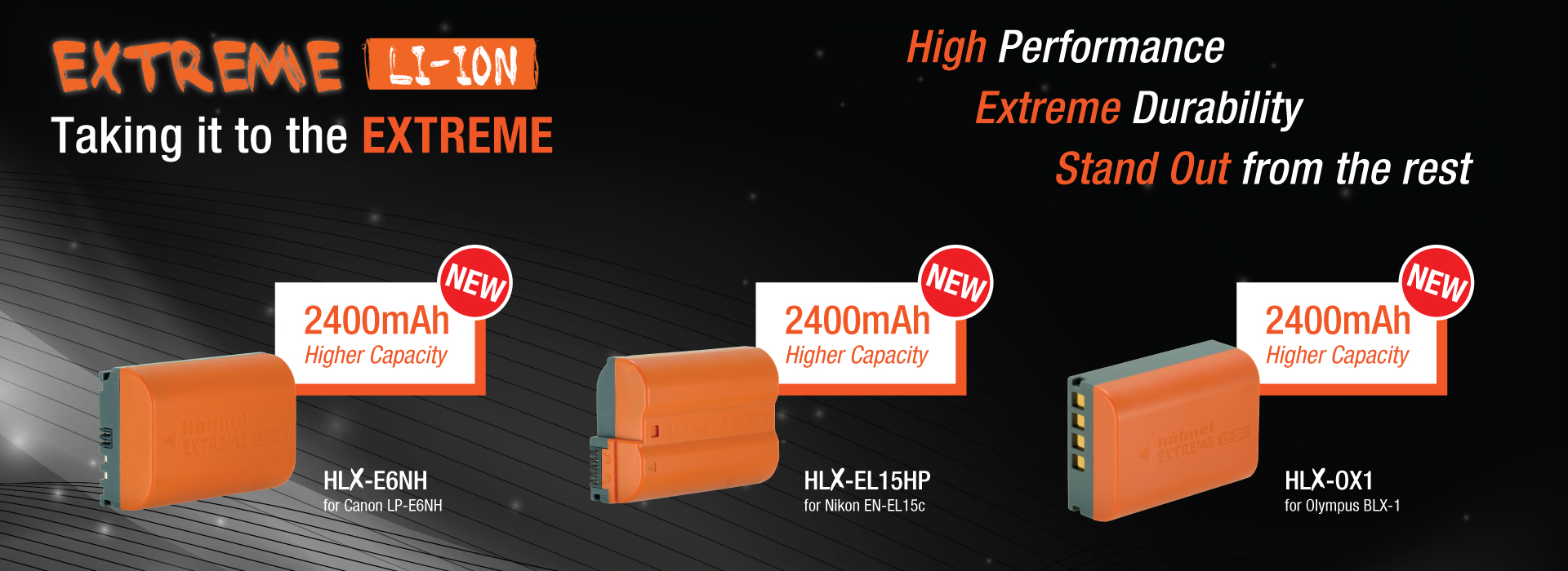Hahnel Extreme LI-Ion Batteries